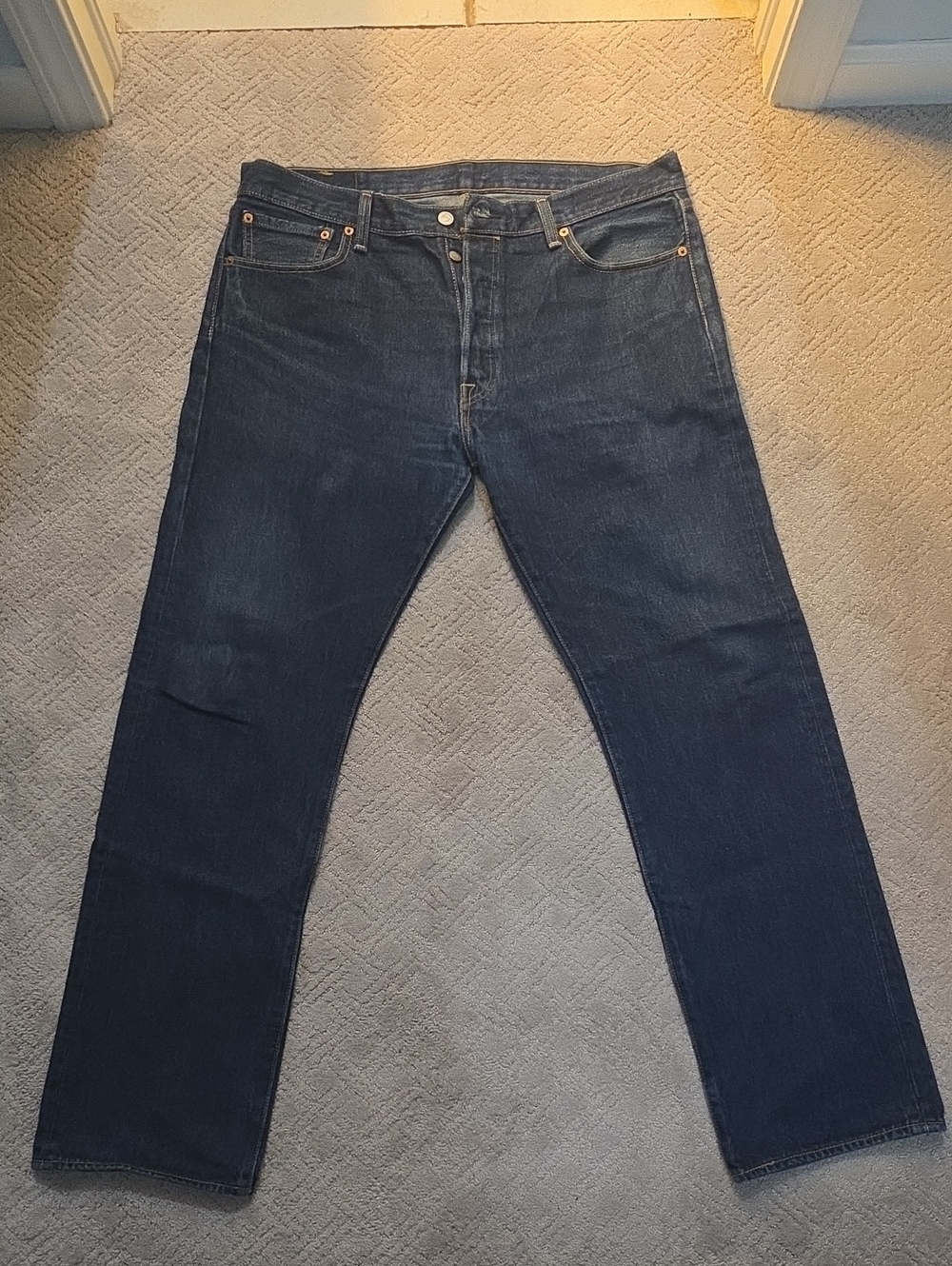 Men's Levi's Dark Blue Straight Leg Jeans